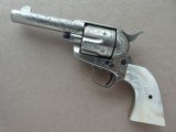 Colt SAA Sheriff's Model Nickel .45 L.C. 4" Barrel
1st Generation **Ben Lane Engraved** - 2 of 24