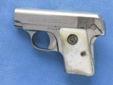 Colt 1908, Nickel with Factory Pearl Grips with Recessed Colt Medallions, Cal. .25 ACP - 7 of 8