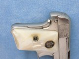 Colt 1908, Nickel with Factory Pearl Grips with Recessed Colt Medallions, Cal. .25 ACP - 5 of 8