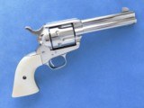Colt Single Action, 1927 Vintage, Stembridge Hollywood Rental Gun, Cal. .45 LC, Nickel, 4 3/4 Inch Barrel - 8 of 9