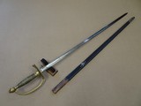 U.S. Civil War 1863 Ames Mfg. Co. Model 1840 Non-Commissioned Officers Sword & Scabbard - 1 of 25