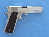 Colt 1911 Government Commercial 45 A.C.P. Nickel **MFG. 1917** - 1 of 19