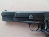 Browning Hi Power P35 9MM W/ Fixed Sights **Belgium Made in 1980** - 5 of 21