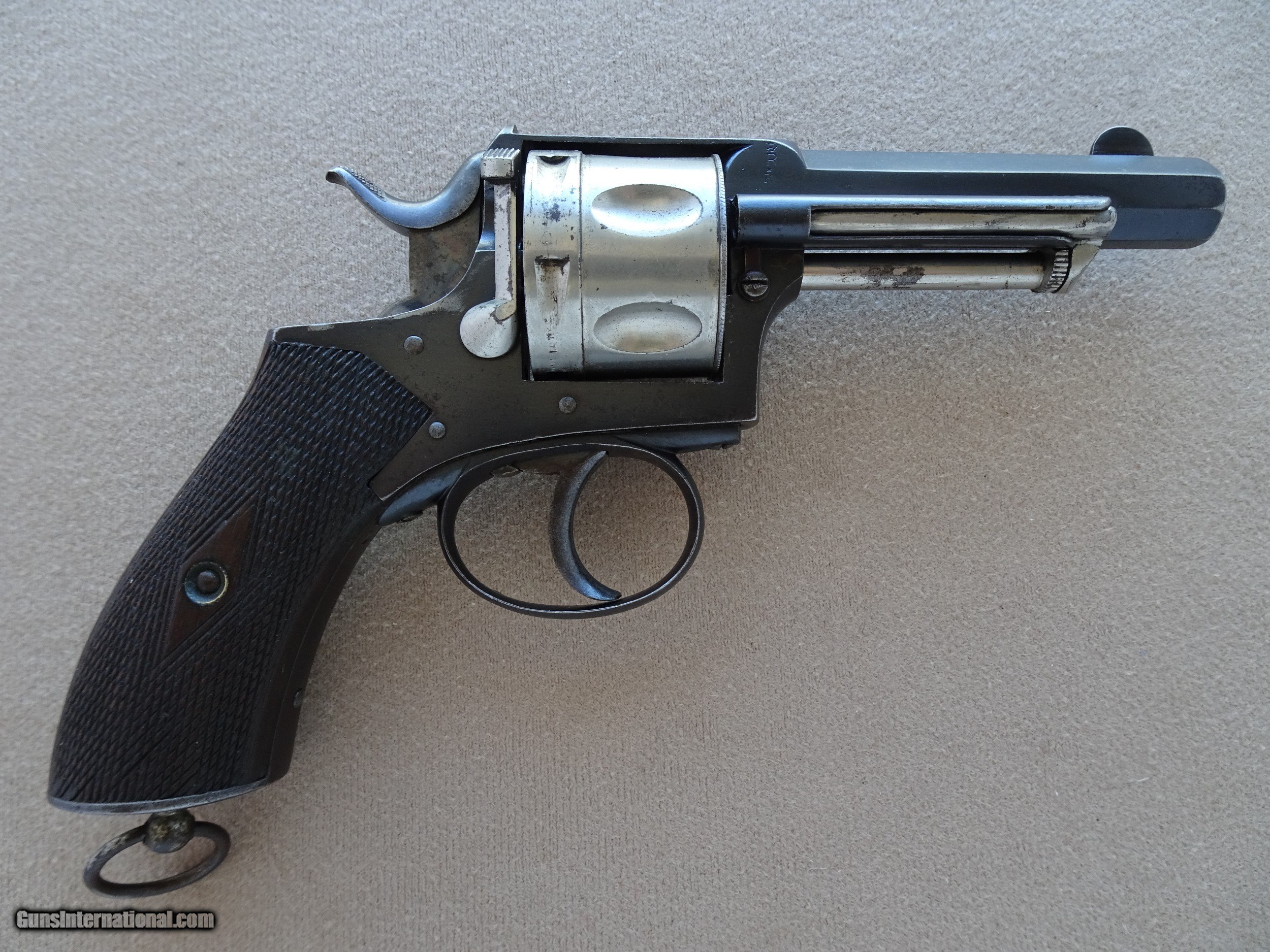 10 S Antique Belgian Pocket Double Action Revolver In 380 Revolver Caliber 38 S W Short Or 38 Short Colt Sold
