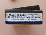 Ruger MK II Target, Stainless Steel, Cal. .22 LR, 5 1/2 Inch Bull Barrel - 8 of 8