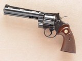 Colt Python, 6 Inch Barrel, Cal. .357 Magnum, with Original Box & Paper-work, 1977 Vintage - 2 of 12