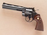 Colt Python, 6 Inch Barrel, Cal. .357 Magnum, with Original Box & Paper-work, 1977 Vintage - 9 of 12