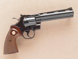 Colt Python, 6 Inch Barrel, Cal. .357 Magnum, with Original Box & Paper-work, 1977 Vintage - 3 of 12
