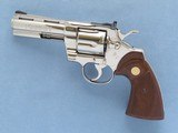 Colt Python, 4 Inch Nickel, Cal. .357 Magnum, with Box - 10 of 13