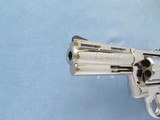 Colt Python, 4 Inch Nickel, Cal. .357 Magnum, with Box - 8 of 13