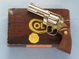 Colt Python, 4 Inch Nickel, Cal. .357 Magnum, with Box - 9 of 13
