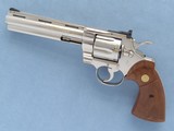 Colt Python, 6 Inch Nickel, Cal. .357 Magnum SALE PENDING - 1 of 8