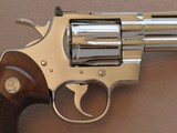 Colt Python 357 Magnum 4" Nickel **Mfg. 1965** - 4 of 20