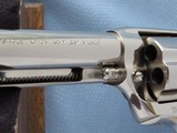 Colt Single Action Army fitted with Stag Grips, Cal. .357 Magnum, 5 1/2 Inch Barrel, Nickel Finished, 3rd Gen. - 9 of 12