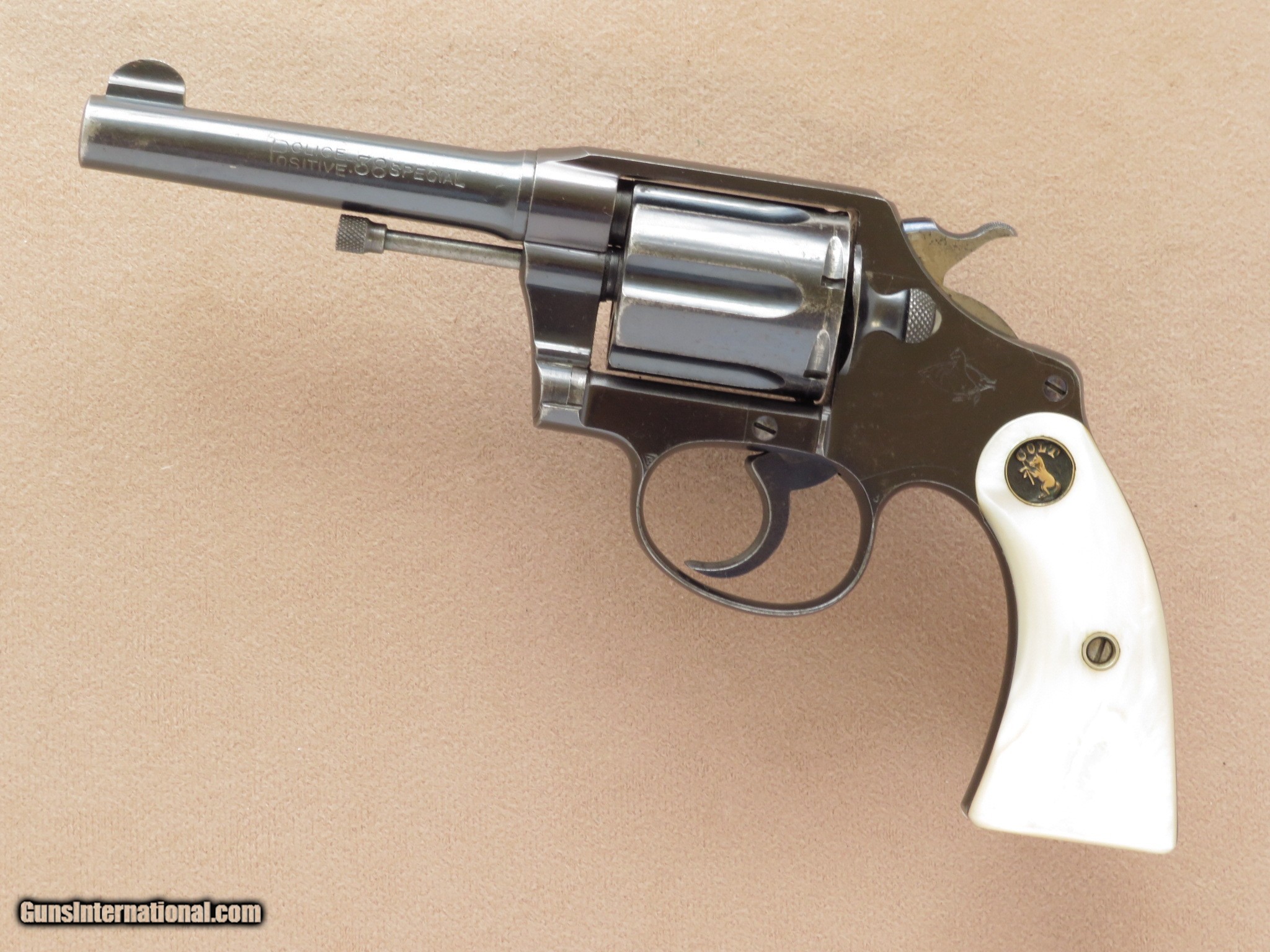 Colt Police Positive Special First Issue With Pearl Grips Cal 38 Special 1910 Vintage 4 5927