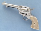 Colt Single Action Army, Black Powder Frame, Cal. .45 LC, Nickel Finished, 1988 Vintage - 2 of 9