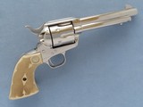 Colt Single Action Army, Black Powder Frame, Cal. .45 LC, Nickel Finished, 1988 Vintage - 8 of 9