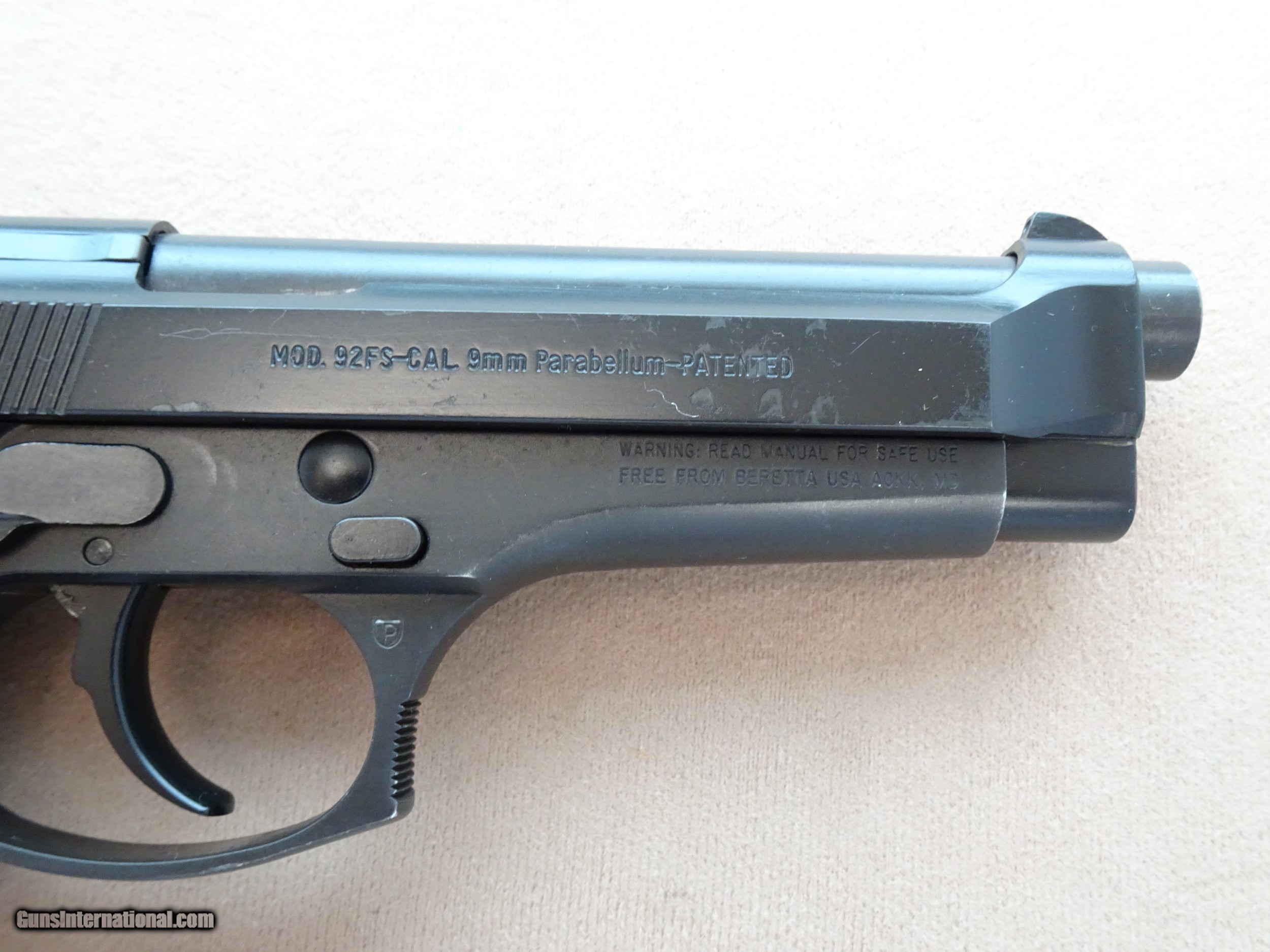 2000 Beretta Model 92FS 9mm Pistol w/ Box & Extra 10-rd Magazine ...