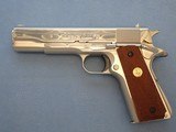 1984 Nickel Finish Colt Mk IV Series 80 Government Model 1911 .45 ACP Pistol
** Interesting & Attractive Colt! ** - 1 of 25