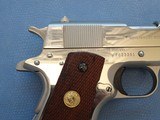 1984 Nickel Finish Colt Mk IV Series 80 Government Model 1911 .45 ACP Pistol
** Interesting & Attractive Colt! ** - 7 of 25