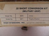 High Standard Victor .22 Short Conversion Kit **MFG. East Hartford CT 1979-1982** - 2 of 16