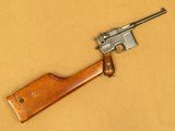 Mauser Model 1896 " Broomhandle " with Shoulder Stock, Cal. 7.63 x 25 Mauser, 1914 Vintage
SOLD - 12 of 16