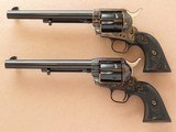 Consecutive Serial Numbered Pair of Colt SAA Frontier Six Shooter's, Cal. .44-40, 7 1/2 Inch Barrels, 2010 Vintage, Black Powder Frames - 6 of 7