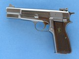 Browning Hi-Power Nickel/Silver Chrome Finish, Belgian Manufactured, Cal. 9mm, with Browning Pistol Rug
SOLD - 3 of 13