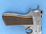 Browning Hi-Power Nickel/Silver Chrome Finish, Belgian Manufactured, Cal. 9mm, with Browning Pistol Rug
SOLD - 6 of 13