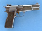 Browning Hi-Power Nickel/Silver Chrome Finish, Belgian Manufactured, Cal. 9mm, with Browning Pistol Rug
SOLD - 2 of 13