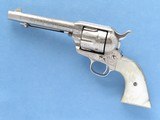 San Antonio Shipped Colt Single Action Army .45, 5 1/2 Inch Barrel, Factory Engraved, Pearl Grips, 1895 Vintage - 2 of 13