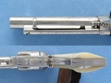 San Antonio Shipped Colt Single Action Army .45, 5 1/2 Inch Barrel, Factory Engraved, Pearl Grips, 1895 Vintage - 6 of 13