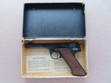 Circa 1946-'47 Hi Standard Model H-D Military .22 Pistol
w/ Original Box
** Beautiful H-D Military! ** - 2 of 25