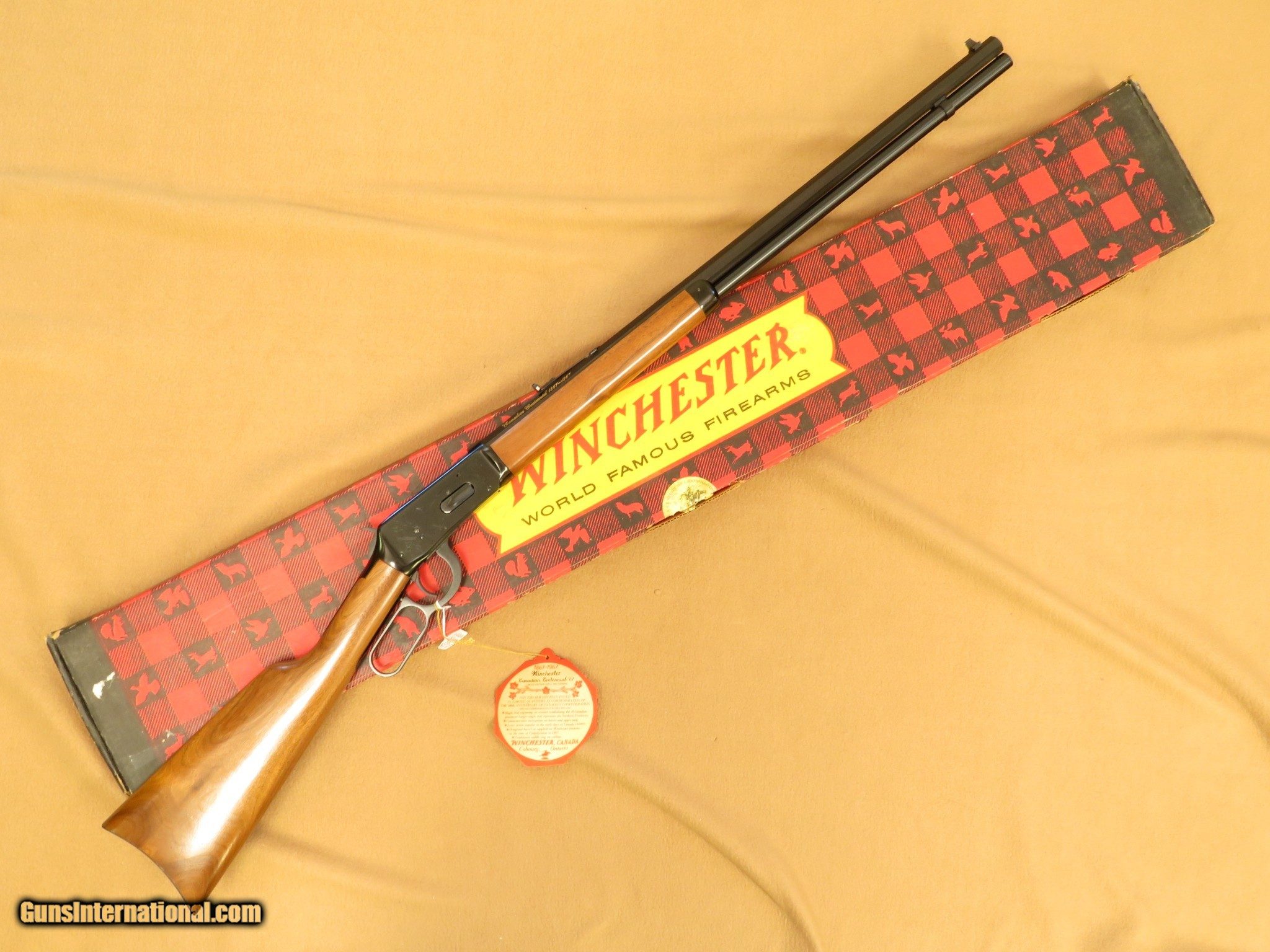 vintage NEBRASKA CENTENNIAL Coin 1967 Gun and Cartridge Winchester Remington