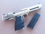 1990's Vintage IWI Israeli Magnum Research Desert Eagle Mark VII .50AE Caliber in Bright Nickel Finish
** Made in Israel ** REDUCED!! - 24 of 25