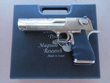 1990's Vintage IWI Israeli Magnum Research Desert Eagle Mark VII .50AE Caliber in Bright Nickel Finish
** Made in Israel ** REDUCED!! - 1 of 25