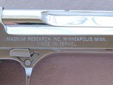 1990's Vintage IWI Israeli Magnum Research Desert Eagle Mark VII .50AE Caliber in Bright Nickel Finish
** Made in Israel ** REDUCED!! - 10 of 25
