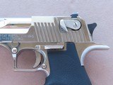 1990's Vintage IWI Israeli Magnum Research Desert Eagle Mark VII .50AE Caliber in Bright Nickel Finish
** Made in Israel ** REDUCED!! - 4 of 25