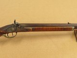 Circa 1840 Antique .45 Caliber Half-Stock Kentucky Rifle made by G.W. Claspill in Lancaster, Ohio
** Beautiful Rifle with Very Nice Patchbox ** - 6 of 25