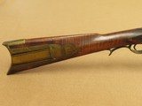 Circa 1840 Antique .45 Caliber Half-Stock Kentucky Rifle made by G.W. Claspill in Lancaster, Ohio
** Beautiful Rifle with Very Nice Patchbox ** - 4 of 25