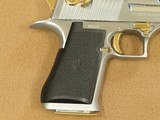 1991 Chrome and Gold IMI Desert Eagle Mark VII .50 AE Caliber Pistol w/ Factory Display Case, Extra Mag, & Manual
** Minty 1st Year Production! ** - 9 of 25