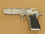 1991 Chrome and Gold IMI Desert Eagle Mark VII .50 AE Caliber Pistol w/ Factory Display Case, Extra Mag, & Manual
** Minty 1st Year Production! ** - 4 of 25