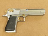 1991 Chrome and Gold IMI Desert Eagle Mark VII .50 AE Caliber Pistol w/ Factory Display Case, Extra Mag, & Manual
** Minty 1st Year Production! ** - 8 of 25