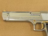 1991 Chrome and Gold IMI Desert Eagle Mark VII .50 AE Caliber Pistol w/ Factory Display Case, Extra Mag, & Manual
** Minty 1st Year Production! ** - 7 of 25