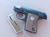 1973 Colt Automatic Caliber .25 Pistol w/ Box, Manual
(Previously Called "Junior")
** Last Year of Production Model ** SOLD - 17 of 20