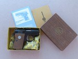 1973 Colt Automatic Caliber .25 Pistol w/ Box, Manual
(Previously Called "Junior")
** Last Year of Production Model ** SOLD - 2 of 20