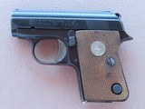 1973 Colt Automatic Caliber .25 Pistol w/ Box, Manual
(Previously Called "Junior")
** Last Year of Production Model ** SOLD - 8 of 20