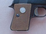 1973 Colt Automatic Caliber .25 Pistol w/ Box, Manual
(Previously Called "Junior")
** Last Year of Production Model ** SOLD - 5 of 20
