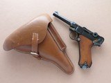 WW1 DWM 1915 Date P08 Luger 9mm Pistol w/ Repro Holster
** Nice Restored Shooter ** SOLD - 1 of 25