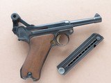 WW1 DWM 1915 Date P08 Luger 9mm Pistol w/ Repro Holster
** Nice Restored Shooter ** SOLD - 23 of 25